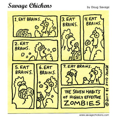 Savage Chickens - Eat Brains