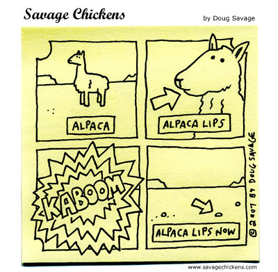 Savage Chickens - Alpaca