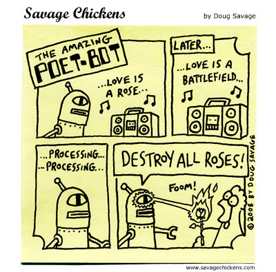Savage Chickens - Poet-Bot 5