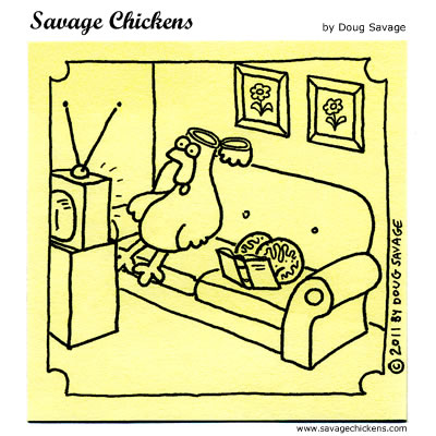 Entertainment on Entertainment Cartoon   Savage Chickens   Cartoons On Sticky Notes By