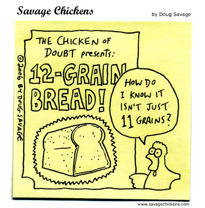 Savage Chickens - Chicken of Doubt