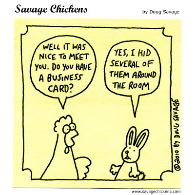 Savage Chickens - Easter Networking
