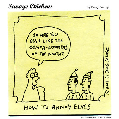 Savage Chickens - Elves