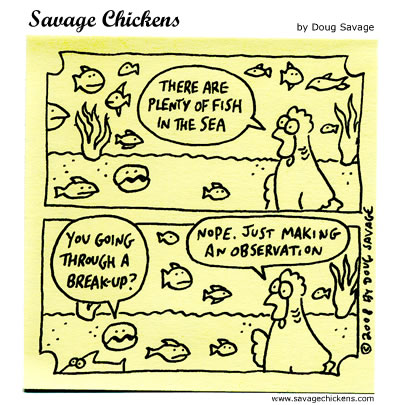 Plentyfish on Plenty Of Fish Cartoon   Savage Chickens   Cartoons On Sticky Notes By