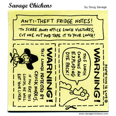 Savage Chickens - Protect Your Lunch