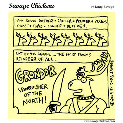 Savage Chickens - The Most Famous Reindeer