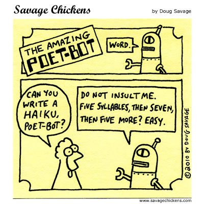 Savage Chickens - Easy Haiku