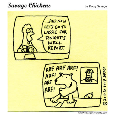 Breaking News on Breaking News Cartoon   Savage Chickens   Cartoons On Sticky Notes By