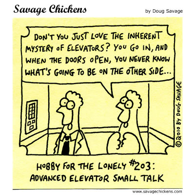 Savage Chickens - Elevators