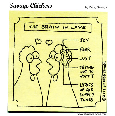 brain in love