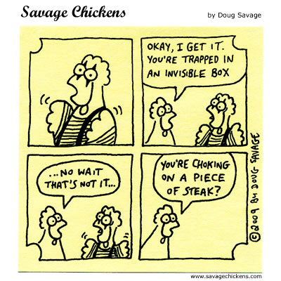 Savage Chickens - Mime