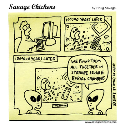 Savage Chickens - Cubicle Future