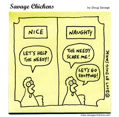 Savage Chickens - Naughty or Nice