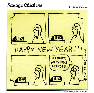 New Year cartoon