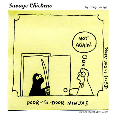 Savage Chickens - Unwelcome