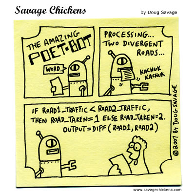 Savage Chickens - Poet-Bot