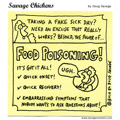 Savage Chickens - Food Poisoning