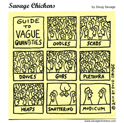 Savage Chickens - Quantities