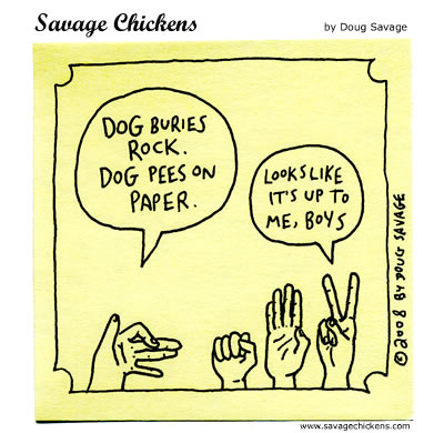 Savage Chickens - Rock Paper Scissors