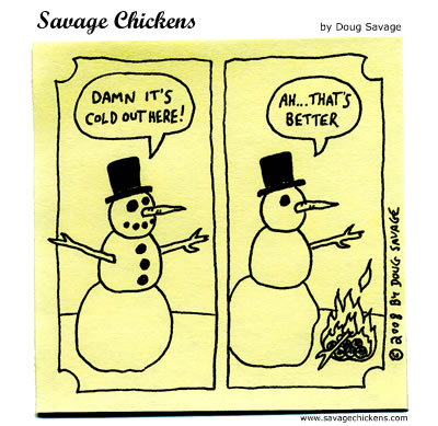 Savage Chickens - The Snowman