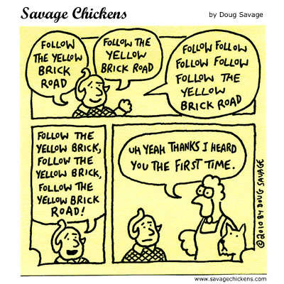 Savage Chickens - Follow