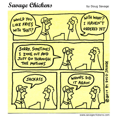 Savage Chickens - Zoning Out