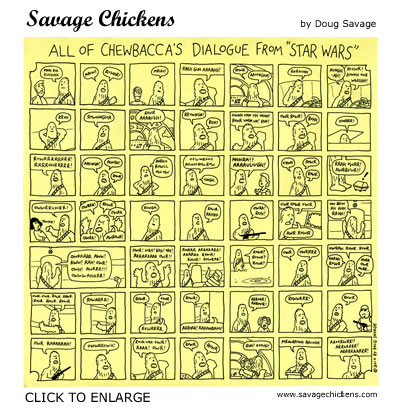 Savage Chickens - Chewbacca