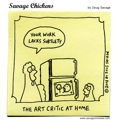 Savage Chickens - Art Critic