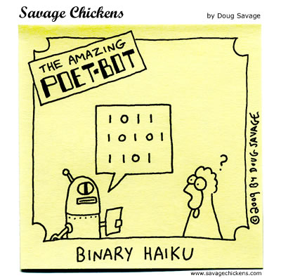 Savage Chickens - The Amazing Poet-Bot