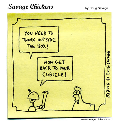 Savage Chickens - Outside the Box