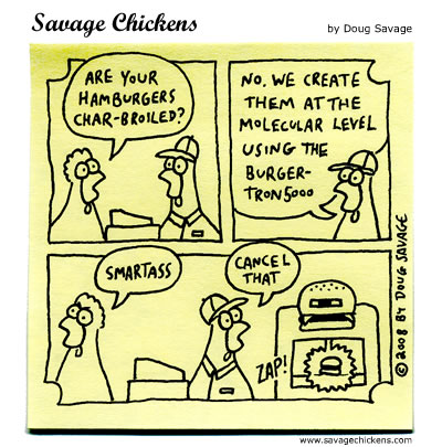 Savage Chickens - Faster Food