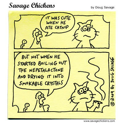 Savage Chickens - Catnip