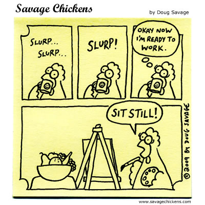 Savage Chickens - Coffee Is My Muse