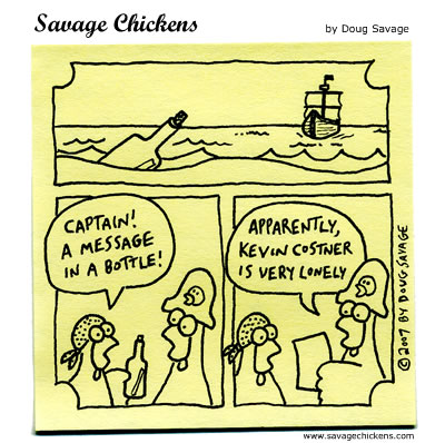 Savage Chickens - Message In A Bottle