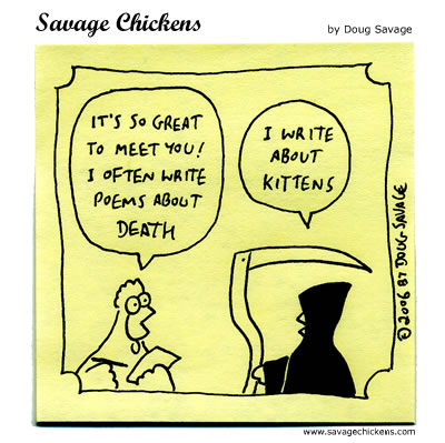 Savage Chickens - Death and the Poet