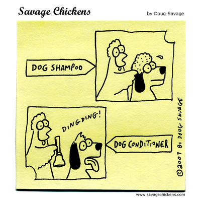 Savage Chickens - Dog Grooming