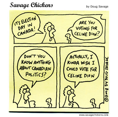 Savage Chickens - Election Day