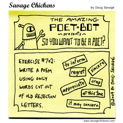 Savage Chickens - So You Want To Be A Poet?