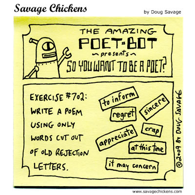 Savage Chickens - So You Want To Be A Poet?