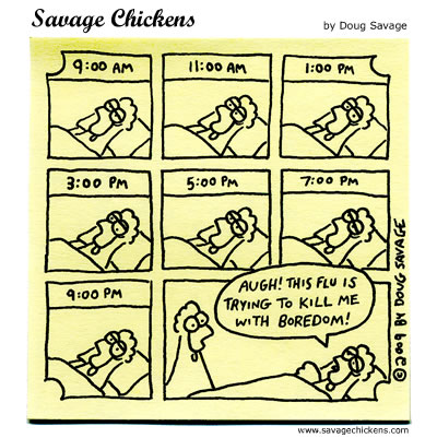 Savage Chickens - Flu