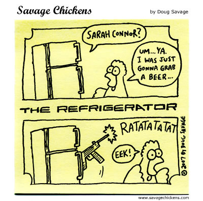 Savage Chickens - Refrigerator