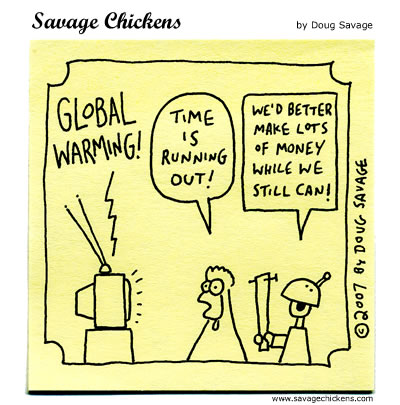 Savage Chickens - Global Warming