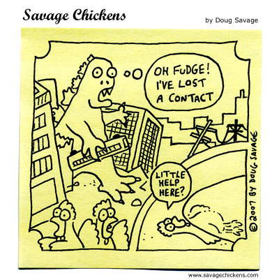 Savage Chickens - Godzilla