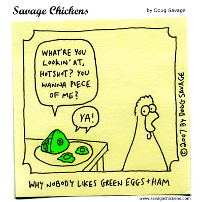 Savage Chickens - Green Eggs and Ham