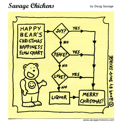 Savage Chickens - Christmas Happiness