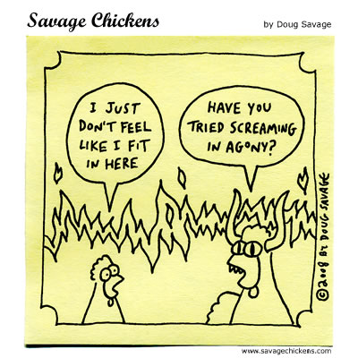 Savage Chickens - Fitting In