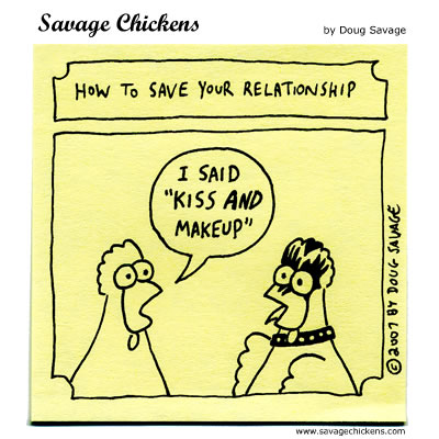 Savage Chickens - Kiss!