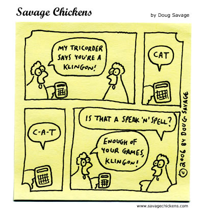 Savage Chickens - Klingon