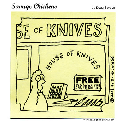 Savage Chickens - House of Knives