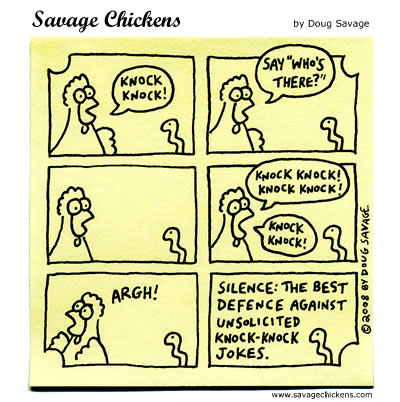 Savage Chickens - Knock Knock